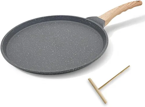 Miniatura 11 de Sartén para Crepes de 8 pulgadas, Sartén Antiadherente para Crepes Omelette Tortillas Panqueques Crujientes, Sartén Dosa Tawa para Tortillas