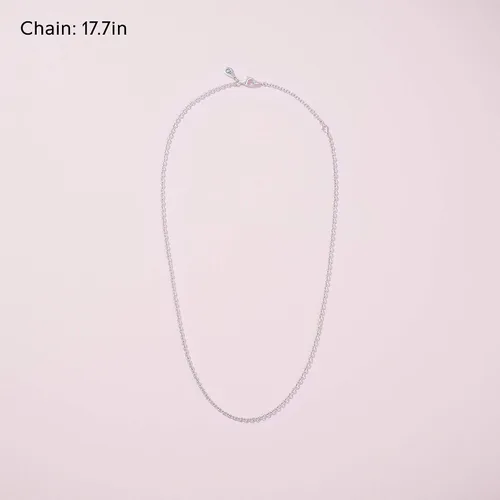 Miniatura 7 de PANDORA Collar de cadena de cable, transparente, talla única
