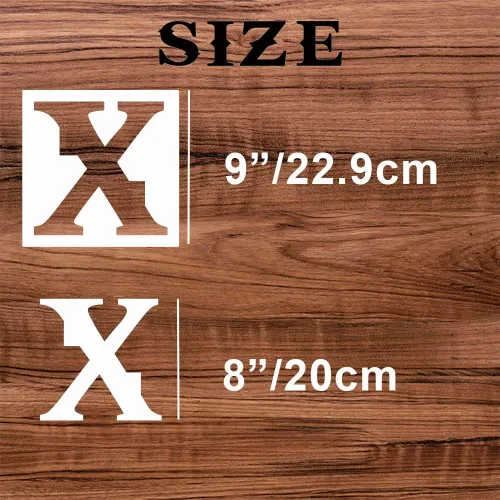 Miniatura 2 de Plantillas de letras grandes de 9 pulgadas, plantillas del alfabeto, plantillas reutilizables de letras y números para pintar en madera, paredes