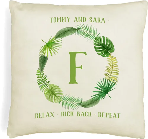 Miniatura 14 de sockprints Funda de almohada personalizada de 18 x 18 pulgadas - Fundas de almohada - Almohada personalizada con monograma - Fundas de almohada