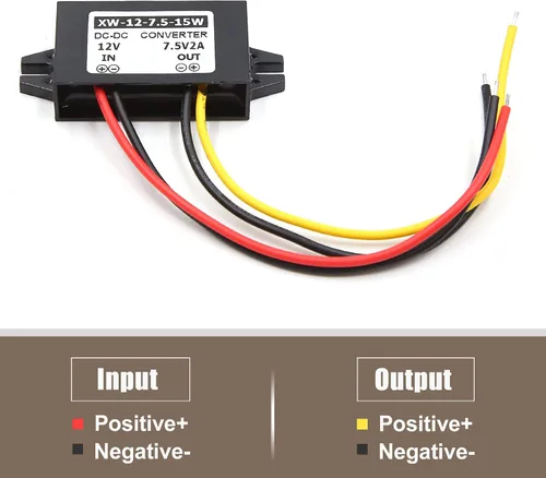 Miniatura 2 de uxcell DC 12V paso abajo a 7.5V DC 2A 15W módulo de fuente de alimentación transformador electrónico