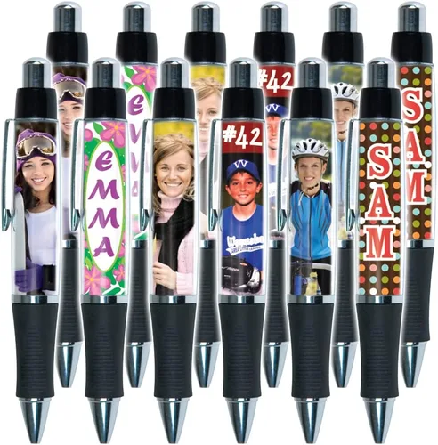 Miniatura 5 de Jaymo PixPen - Bolígrafo de fotos de bricolaje – Crea tu propio bolígrafo personalizado – Inserta fotos de billetera de 2.5 x 1.75 pulgadas o crea e