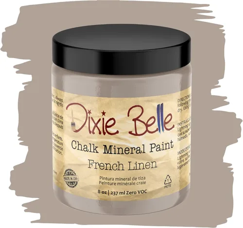 Miniatura 45 de Dixie Belle Paint Company - Pintura con acabado de tiza para muebles, color negro (Caviar), 1 galón, 128 fl oz, pintura mineral color rosa intenso