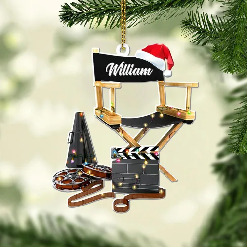 Miniatura 15 de Personalized Name Filmmaking Christmas Ornament Film Clapboard Ornament Director Clapboard Christmas Ornament Movie Clapperboard Theater Ornament 156