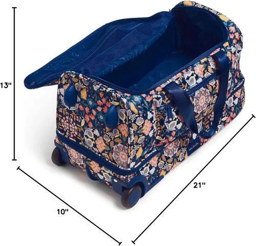 Miniatura 9 de Vera Bradley Bolsa de lona plegable Ripstop reciclada para mujer, Mandala Encantado Azul