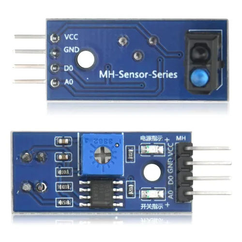 Miniatura 3 de Módulo de interruptor de sensor fotoeléctrico infrarrojo reflectante infrarrojo TCRT5000 3.3-5V Barrera de evitación de obstáculos Módulo de sensor