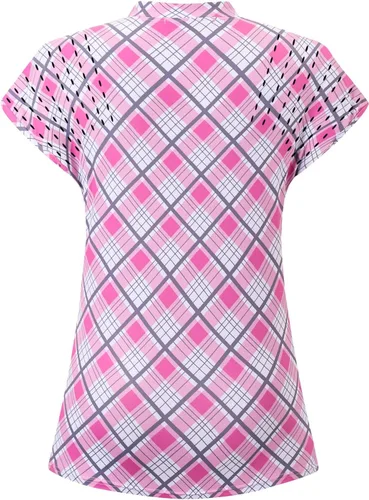 Miniatura 51 de Camisetas tipo polo de golf para mujer, ligeras que absorben la humedad, camisetas atléticas de tenis