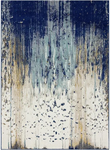 Miniatura 2 de LUXE WEAVERS Alfombra abstracta de 5 x 7, azul