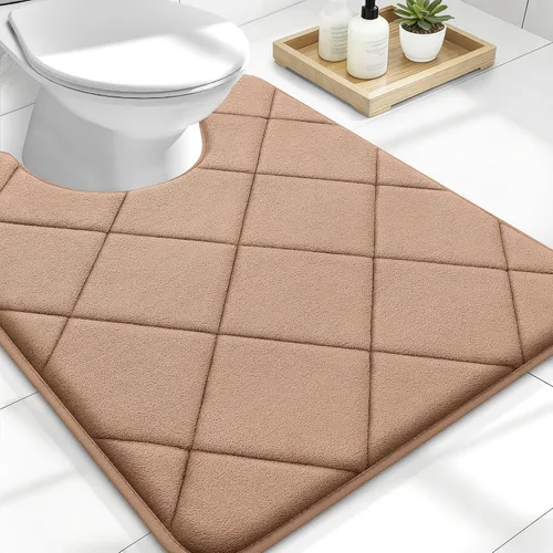 Miniatura 183 de OLANLY Tapete de baño de espuma viscoelástica de 24 x 16 pulgadas, ultra suave y absorbente, lavable a máquina, cómodo tapete de baño para suelo