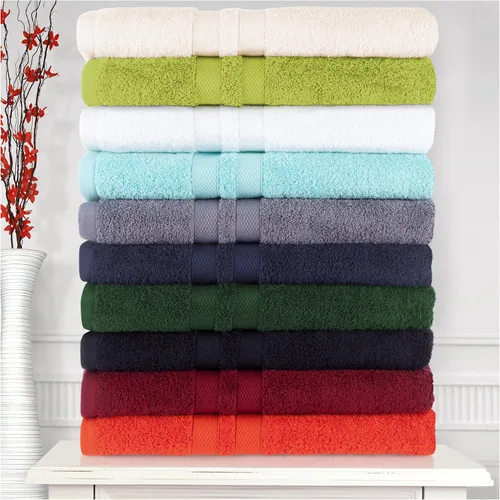 Miniatura 9 de Superior Juego de toallas de baño de algodón ultrasuave de 2 piezas, perfecto para decoración de baño, ducha, spa, gimnasio, habitación