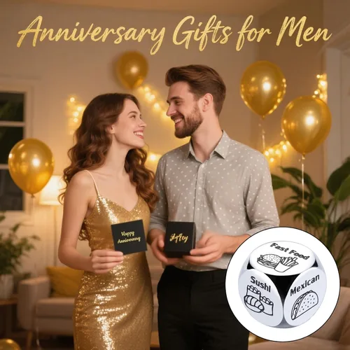 Miniatura 3 de Regalos de lata de aniversario de 10 años para él, ella, dados de comida, dados de 10 aniversario, regalos de boda para parejas, esposa, marido