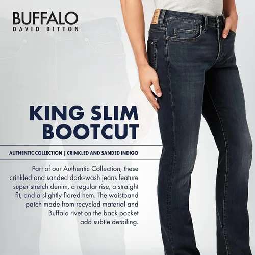 Miniatura 3 de Buffalo David Bitton Jeans Slim Boot King para hombre