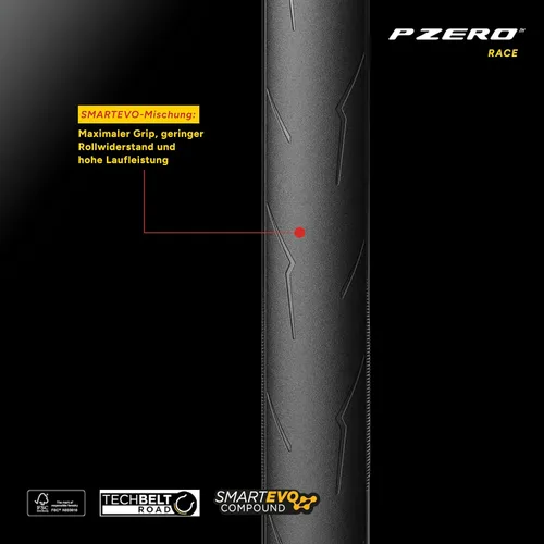 Miniatura 4 de Pirelli P-Zero Race Folding Road Bike Tyre, 700 x 26c, Black Tan clásiico