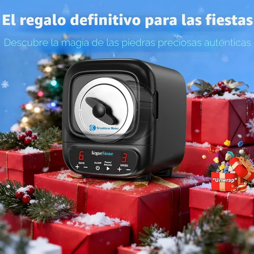Miniatura 8 de Kit de pulidor de rocas KomeStone K2 Elite Profesional, ultra silencioso y pulidor de rocas con motor sin escobillas de vanguardia para adultos