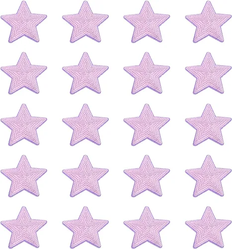 Miniatura 14 de MECCANIXITY Parches para planchar con lentejuelas grandes de 5 estrellas bordados, para coser y coser, apliques para reparación de ropa, mochila