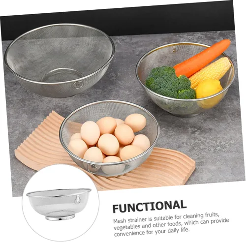 Miniatura 6 de Colador de malla de cocina de acero inoxidable para freír filtro de queso colador para cocina colador de acero