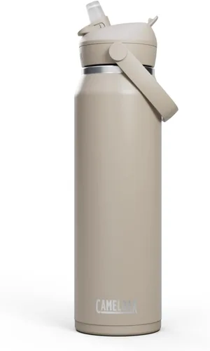 Miniatura 10 de CamelBak - Thrive - Botella de agua con tapa y pajilla, 20 onzas - Aislante de acero inoxidable, color negro