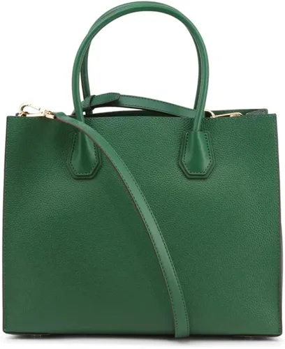 Miniatura 3 de Michael Kors Bolsa convertible de cuero guijarro verde grande de Mercer, Verde