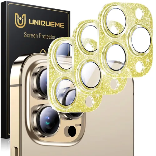 Miniatura 13 de UniqueMe para Paquete de 3 Protectores de Lente de Cámara para iPhone 15 Pro/iPhone 15 Pro Max, [Protección contra Caídas] [Compatible con Fundas]