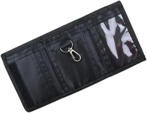 Miniatura 4 de NEICY Billetera de lona con bloqueo RFID para hombres y mujeres Carteras de camuflaje triple para deportes al aire libre con adhesivo mágico
