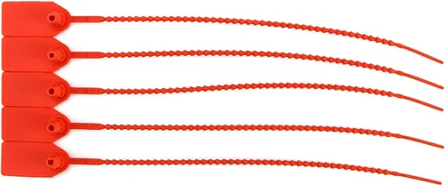Miniatura 2 de QWORK Sellos de plástico para manipulaciones, 100 unidades de amarre de seguridad autobloqueante, etiqueta de seguridad para extintores de incendios