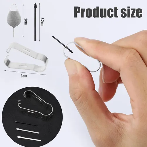 Miniatura 2 de 9 puntas de lápiz digital para Samsung Galaxy S23 Ultra con clip y alfiler, puntas de repuesto para bolígrafos de fibra de carbono, punta de lápiz