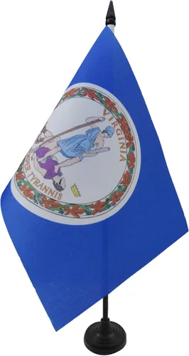 Miniatura 106 de Bandera de mesa de Colorado de 4 x 6 pulgadas, bandera de escritorio del estado de Colorado de EE. UU., 5.9 x 3.9 in, palo y base de plástico negro