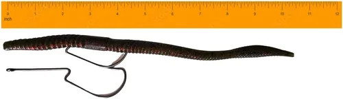 Miniatura 3 de Gancho de gusano compensado EWG de cuello de vástago largo Amplio hueco Swimbait sin malas hierbas Pesca Terminal Tackle 25/PK Cuello largo EWG Hook