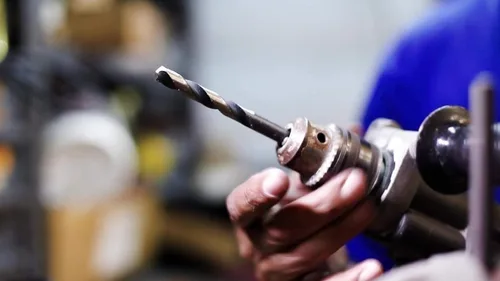 Miniatura 7 de Drill America 25/64" - Broca de acero de alta velocidad con punta dividida de 135 grados en negro y dorado, vástago de 3 planos (paquete de 6)