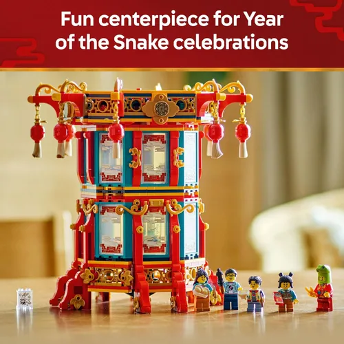 Miniatura 3 de LEGO Linterna trotadora para festival de primavera, juguetes educativos y de construcción para festivales chinos para niños, niños y niñas, a partir