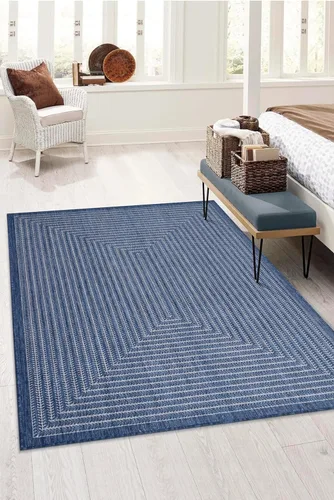 Miniatura 26 de Adiva Rugs Alfombra de área para interiores y exteriores, resistente a la intemperie, fácil de limpiar, resistente a las manchas para comedor, patio