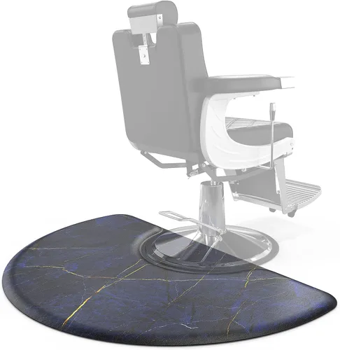 OmySalon Alfombrilla antifatiga de salón de 3 x 5 x 5/8 pulgadas para peluquería de pie, piso de peluquería mate debajo de la silla de peinado,