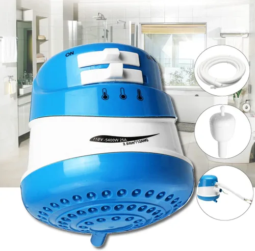 Calentador de agua eléctrico caliente instantáneo 5400W Calentador de agua caliente Calentador de ducha Grifo de agua caliente instantáneo Ducha