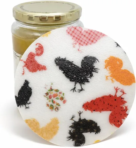 Miniatura 17 de Andreas Abretarros de silicona, gallo negro y dorado, agarre de tapa antideslizante de 6.25 pulgadas y pelador de ajo, apto para alimentos