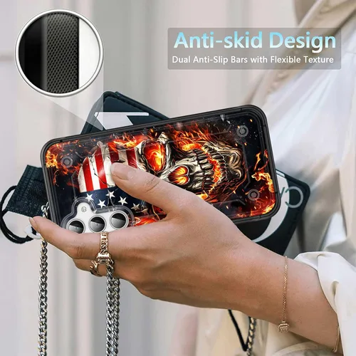 Miniatura 5 de Funda para Galaxy S25, resistente de doble capa de policarbonato duro y silicona suave, resistente a prueba de golpes, funda protectora para Samsung