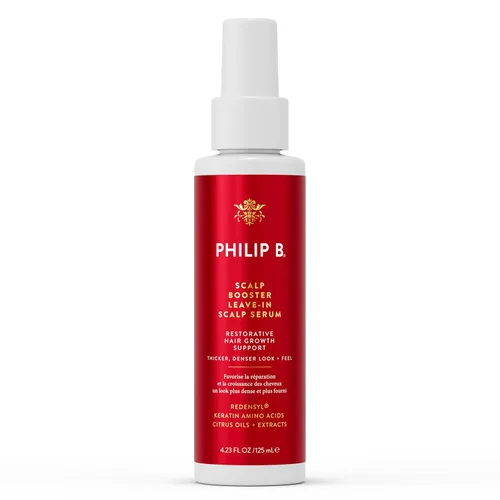 PHILIP B. Scalp Booster - Suero sin enjuague para el cuero cabelludo, 4.23 onzas, tratamiento del cuero cabelludo para un cabello más grueso y