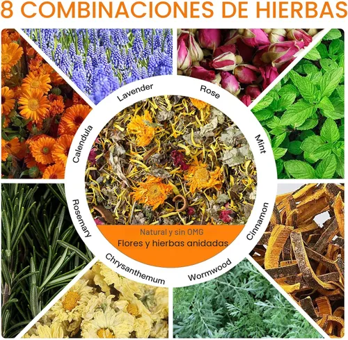 Miniatura 2 de 21 Oz Hierbas para nido de pollo premezcladas y flores secas, hierbas naturales para caja nido, almohadillas para nido de aves, cama para descanso