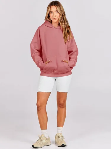 Miniatura 141 de ANRABESS - Sudaderas con capucha para mujer, sobre talla, de vellón de manga larga, modelo de 2024, para otoño