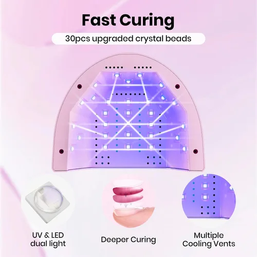 Miniatura 3 de Beetles - Lámpara de uñas UV – Lámpara LED de uñas con 3 temporizadores de 30/60/120 segundos, luz UV para uñas de gel, secador de uñas con sensor