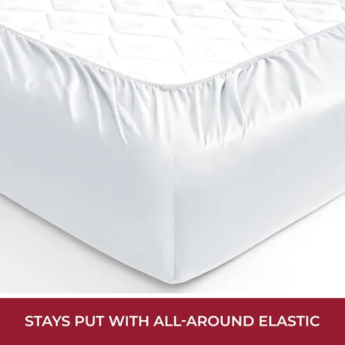 Miniatura 5 de Mellanni Protector de colchón impermeable – Protector de cama transpirable con bolsillo profundo de 21 pulgadas – Funda ultrasuave – Cubrecolchón