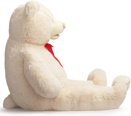 Miniatura 8 de HollyHOME Oso de peluche gigante de 5 pies con huellas grandes, regalo de San Valentín, 5 pies, color beige