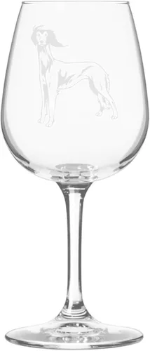 Miniatura 477 de Copa de vino de 12.75 onzas con diseño de perro grabado