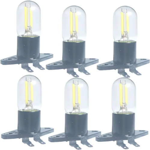 Miniatura 10 de Luz LED de filamento 1.5 W Z187 Bombilla de microondas 125 V 20 W equivalente a lámparas incandescentes para Galanz Refrigerador Microondas Horno