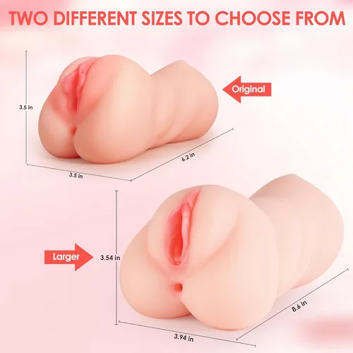 Miniatura 7 de ZEMALIA - Masturbador masculino 3 en 1, vagina de bolsillo con boca realista, vagina texturizada y ano apretado. Juguete para sexo oral, bombeo