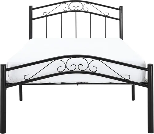 Miniatura 4 de Modway Townhouse - Cama moderna con plataforma de metal, tamaño individual, color negro