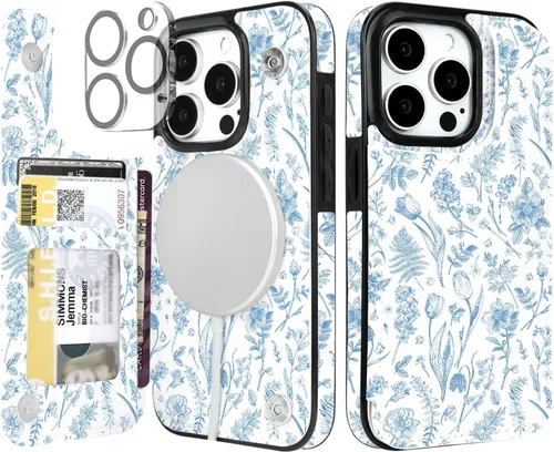 Miniatura 36 de uCOLOR Funda compatible con iPhone 13 Pro Max de 6.7 pulgadas con ranura para tarjetero, función atril, doble cierre magnético y diseño de bloqueo