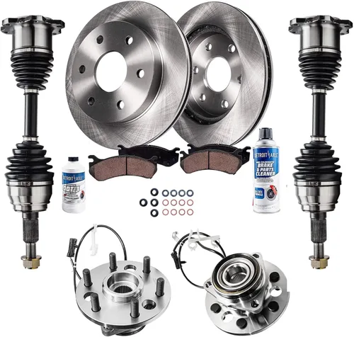 Miniatura 114 de Detroit Axle - Kit de extremo delantero RWD para Chrysler 300 Dodge Challenger Charger Upper Lower Control Arms rótulas de rodamiento de rueda Bujes