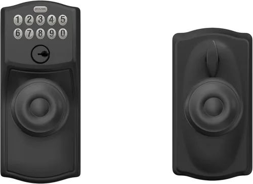Miniatura 6 de SCHLAGE FE595 CAM 622 GEO Entrada con teclado con cerradura electrónica Flex, negro mate