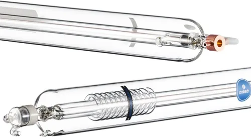 Miniatura 9 de OMTech Tubo láser de CO2 de 50 W para grabador láser y máquina cortadora, tubo cortador láser de 33.465 in y 1.969 in de diámetro con vidrio