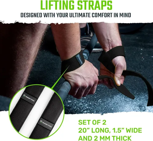 Miniatura 2 de Gradient Fitness Correas de levantamiento Correas de muñeca para levantamiento de pesas, correas de levantamiento de pesas, correas